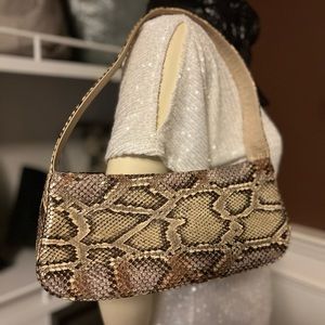 Reptile House - Italy handbag, made with genuine python skin/leather